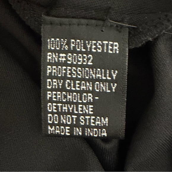 BASIX BLACK LABEL Elegant black evening gown with beaded illusion bodice Size 14 - Picture 15 of 16